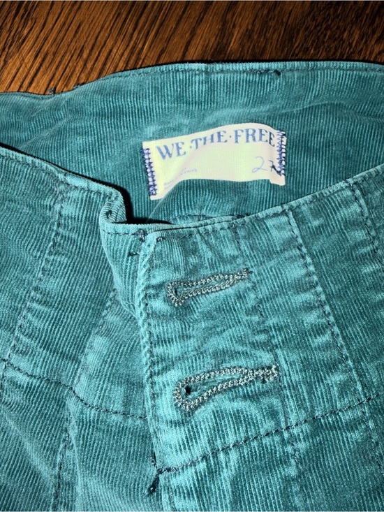 We The Free Denim - Free People We the Free dark green corduroy pants sz 27